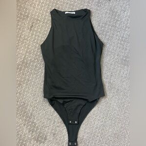 ReoRia Women's Black Sleeveless Bodysuit